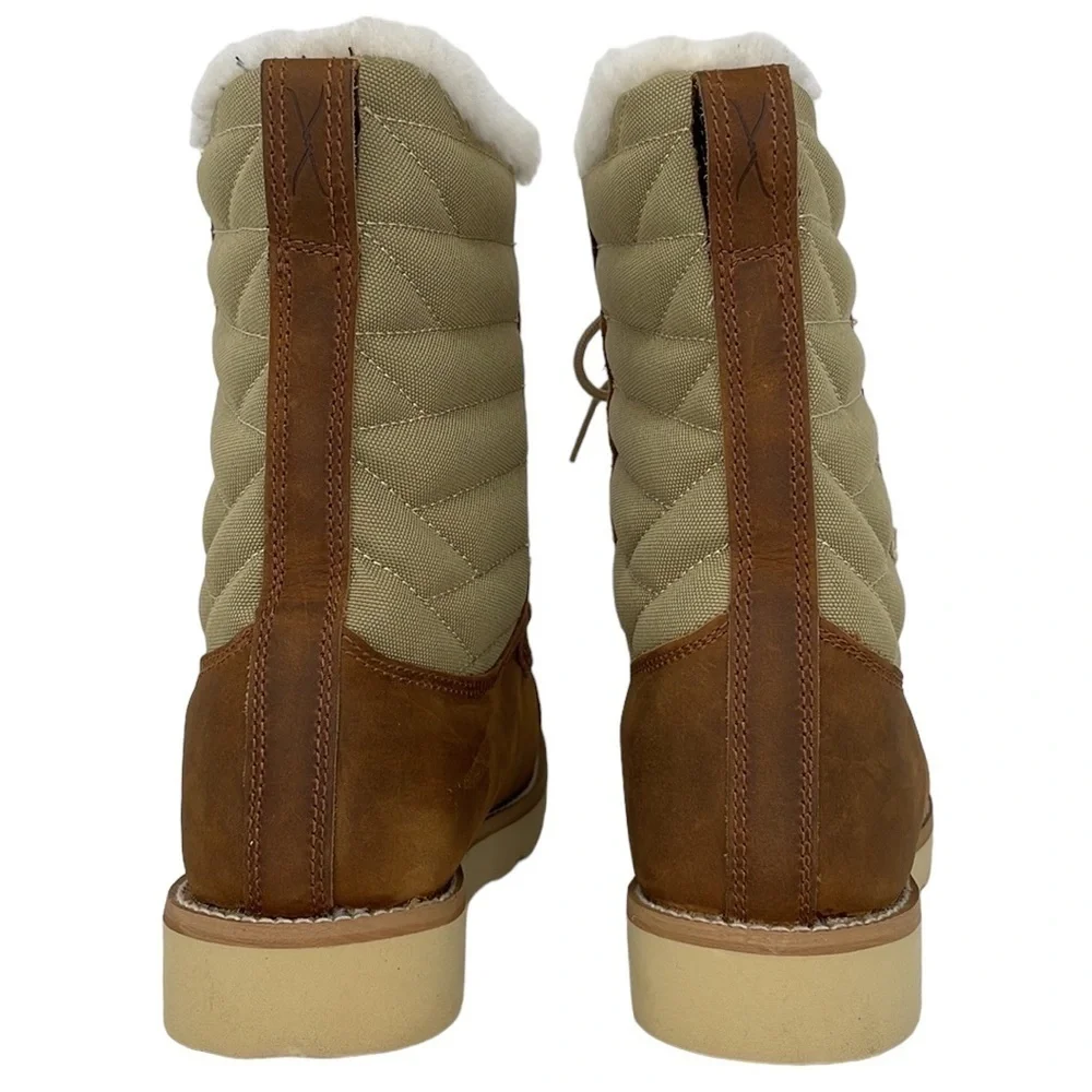 Twisted X Boots NWT Women’s 8” Wedge Sole Oiled Saddle and Tan Size 6 1/2 6.5